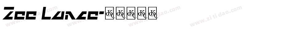 Zee Lance字体转换